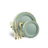 10 In. Robin Blue Victorian Design Plates - 20 Ct.