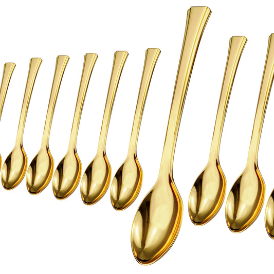 Exquisite Gold Tasting Spoons | 500 Count