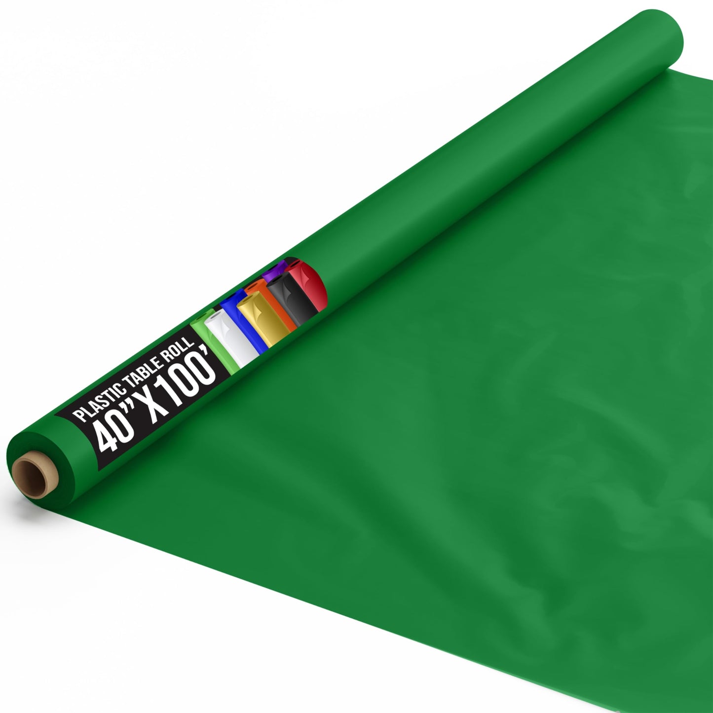 40 In. x 100 Ft. Emerald Green Table Roll | Case of 6