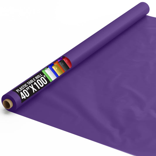 40 In. x 100 Ft. Purple Table Roll | Case of 6