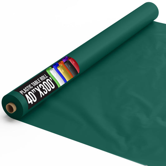 40 In. x 300 Ft. Premium Dark Green Table Roll | Case of 4