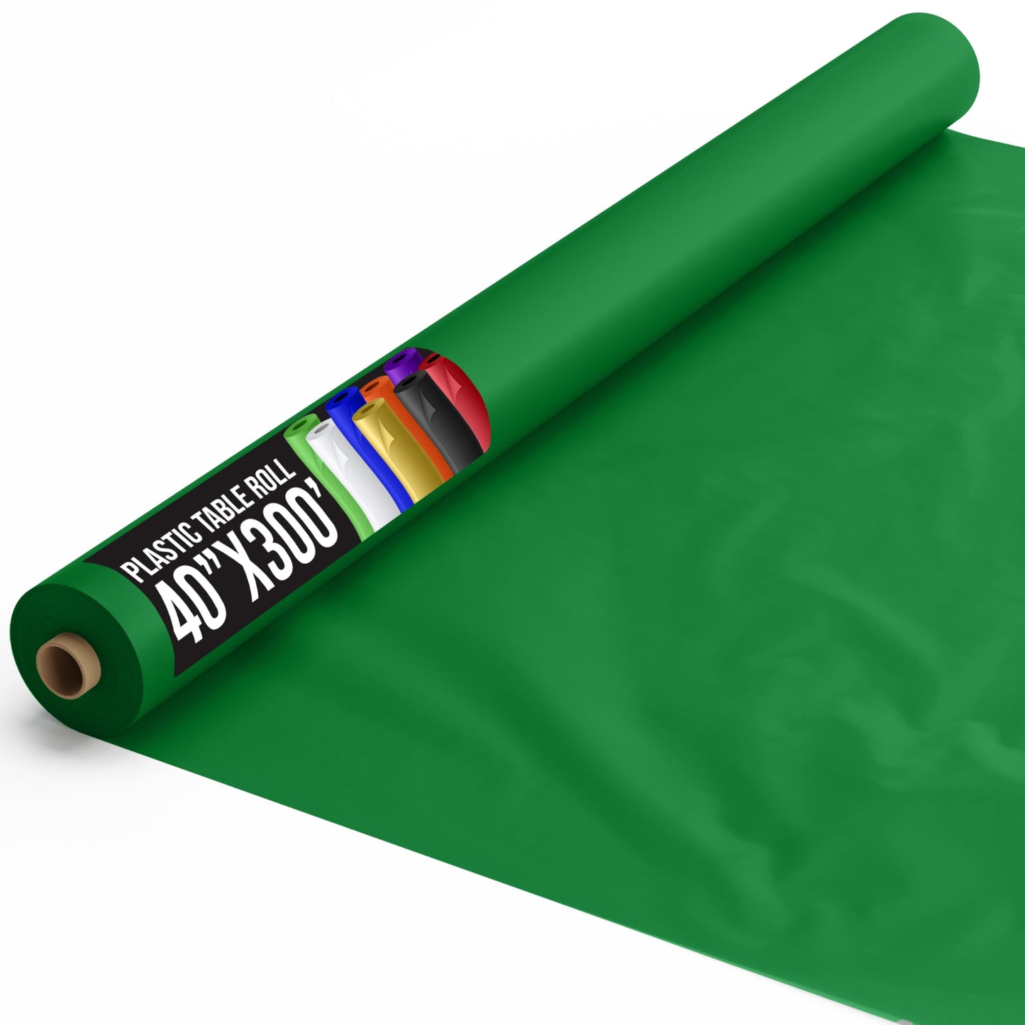 40 In. x 300 Ft. Premium Emerald Green Table Roll | Case of 4