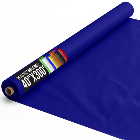 40 In. x 300 Ft. Premium Navy Blue Table Roll | Case of 4