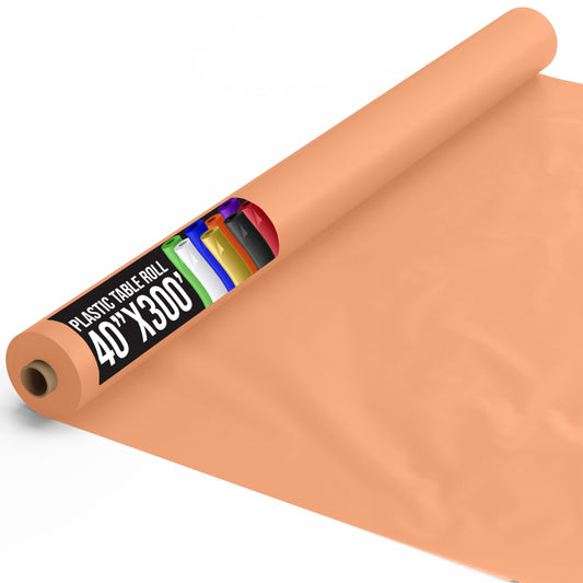 40 In. x 300 Ft. Premium Peach Table Roll | Case of 4