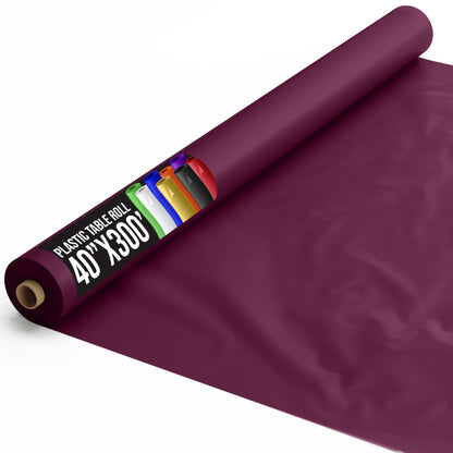 40 In. x 300 Ft. Premium Plum Table Roll | Case of 4