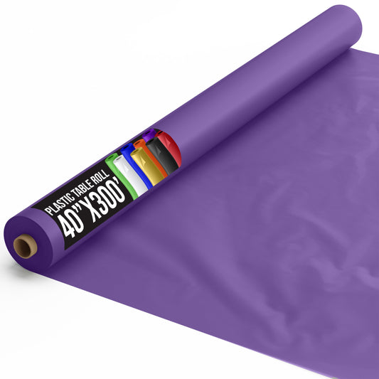 40 In. x 300 Ft. Premium Purple Table Roll | Case of 4