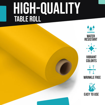 40 In. x 300 Ft. Premium Yellow Table Roll | Case of 4