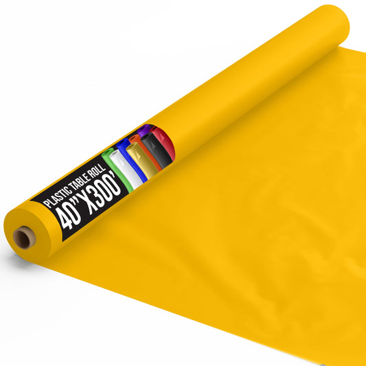 40 In. x 300 Ft. Premium Yellow Table Roll | Case of 4