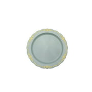 10 In. Robin Blue Victorian Design Plastic Plates | 120 Count