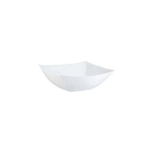 8 Oz. | White Square Plastic Serving Bowl | 96 Count