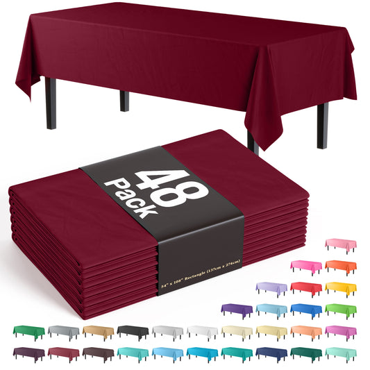 Burgundy Table Cover | Case of 48