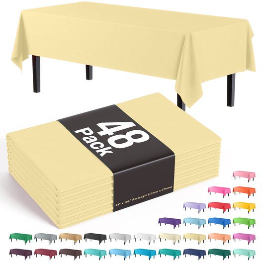 Light Yellow Table Cover | Case of 48