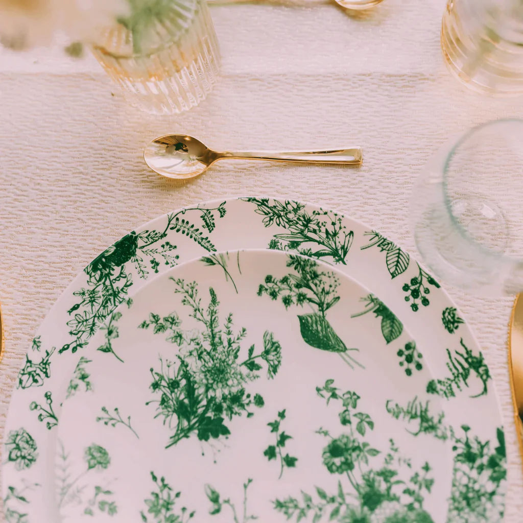 10" Verdure Design Plastic Plates (10)