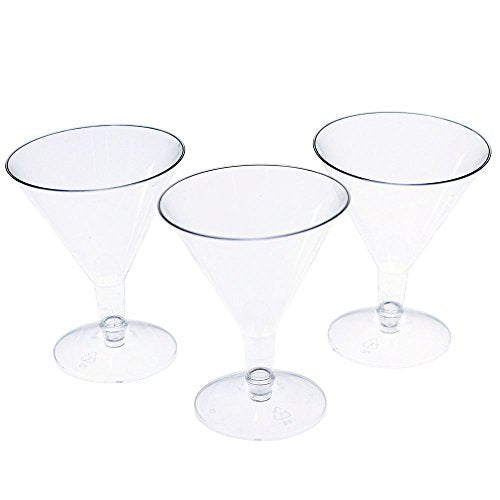 5 Oz. Clear Plastic Martini Glass | 144 Qty