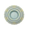 10 In. Robin Blue Victorian Design Plastic Plates | 120 Count