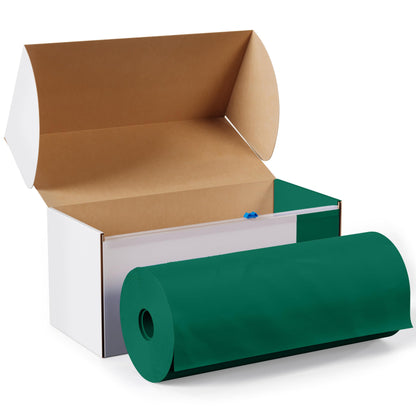 54 In. x 100 Ft. Cut To Size Table Roll  | Dark Green | Case of 6