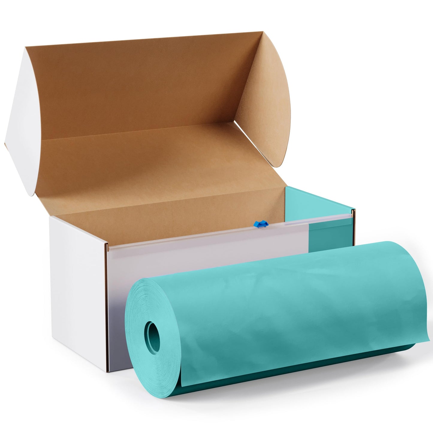 54" X 100' Select A Size Table Cover - Aqua