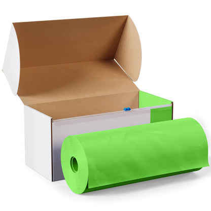 54 In. x 100 Ft. Cut To Size Table Roll  | Lime Green | Case of 6