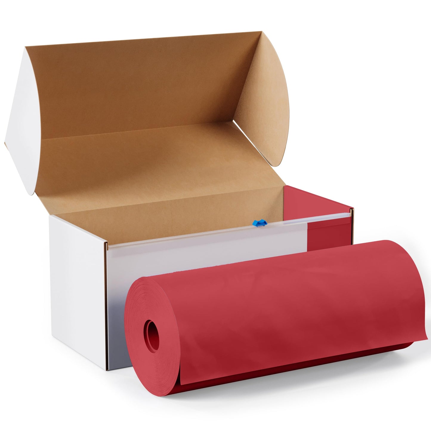 54 In. x 100 Ft. Cut To Size Table Roll  | Red | Case of 6