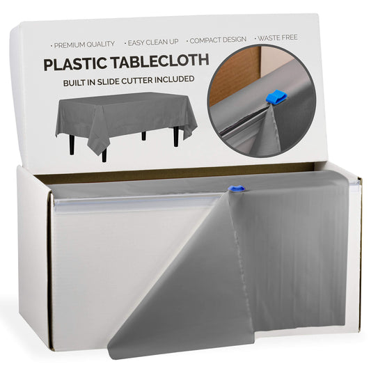 54" X 100' Select A Size Table Cover - Silver