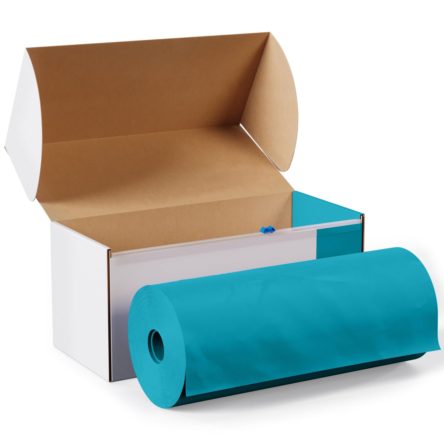 54 In. x 100 Ft. Cut To Size Table Roll  | Turquoise | Case of 6