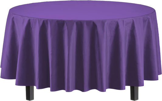 Round Purple Table Cover | Case of 48