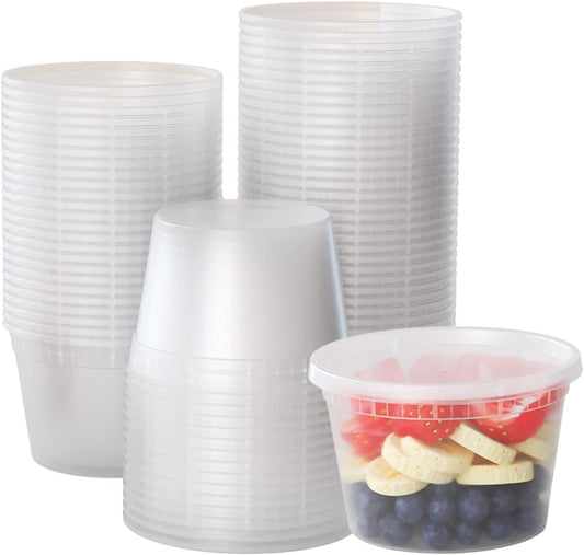 16 Oz. Deli Containers with Lids | 240 Pack