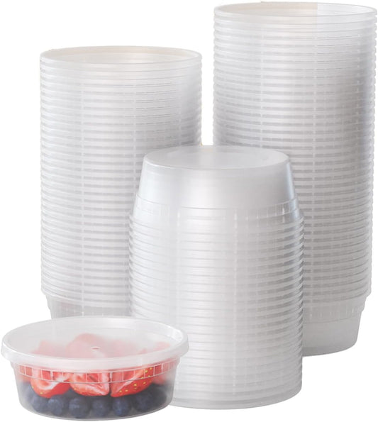 8 Oz. Deli Containers with Lids | 240 Pack