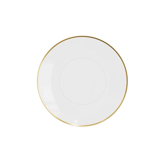 6" Trend Clear/Gold Plastic Plates - 10 Ct.