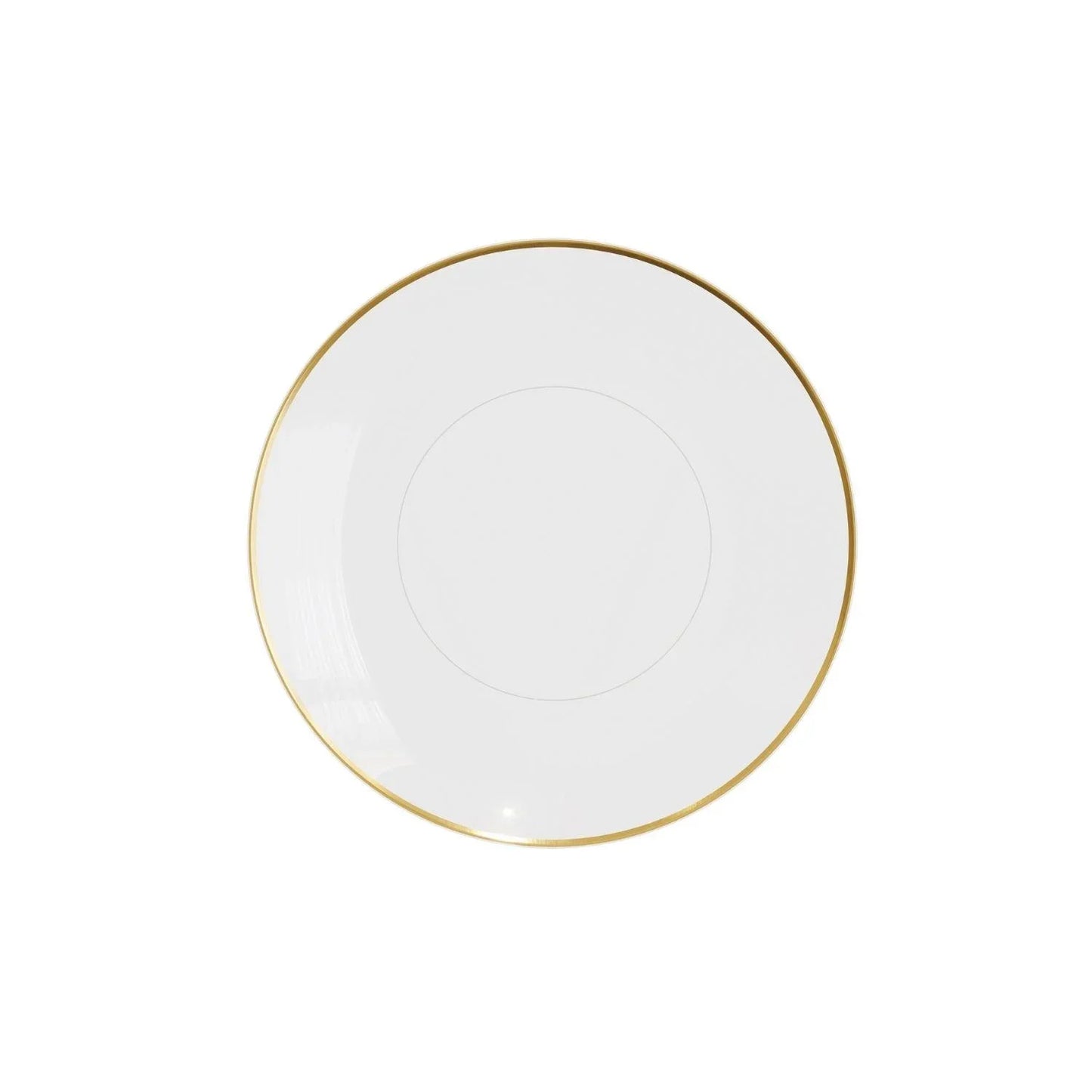 6 In. Clear With Gold Rim Plastic Plates | 120 Count