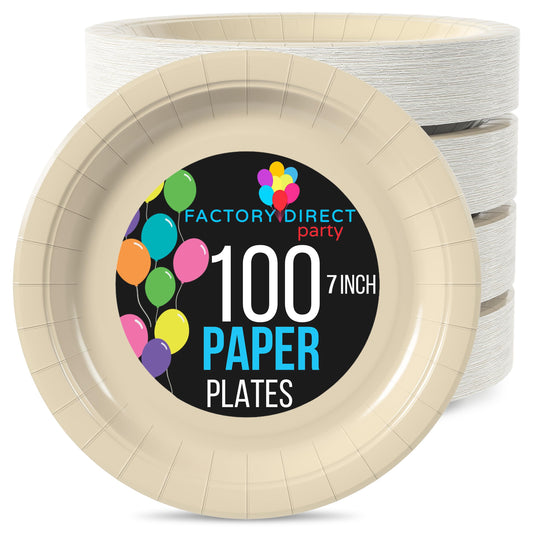 7 In. Ivory Paper Plates | Case of 1000