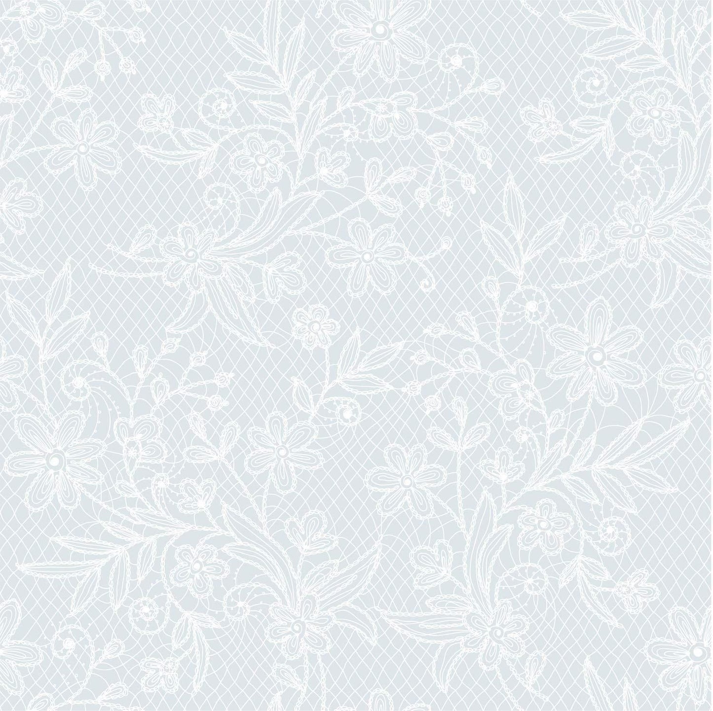 White Floral Table Cover | Case of 48