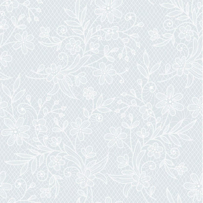 White Floral Table Cover | Case of 48