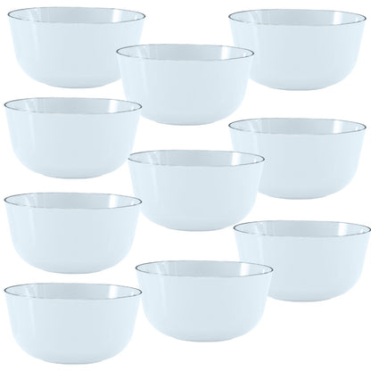 Clear With Gold Rim Plastic Bowls | 120 Count