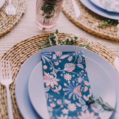 10 In. Chambray Blue Plates 10 Count