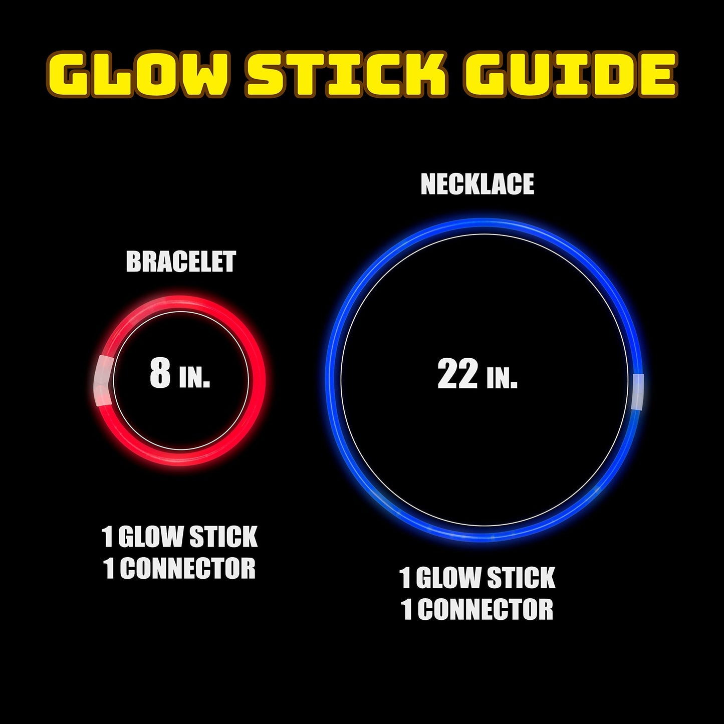 8 In. Assorted Glow Bracelets | Case of 3000