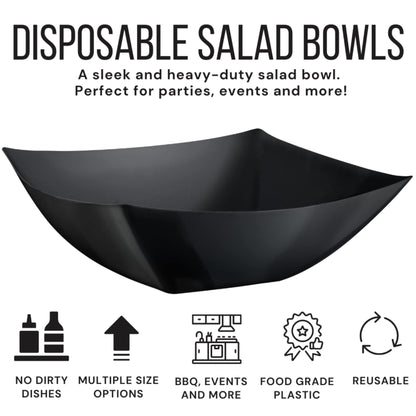 8oz Convex Bowl - Black