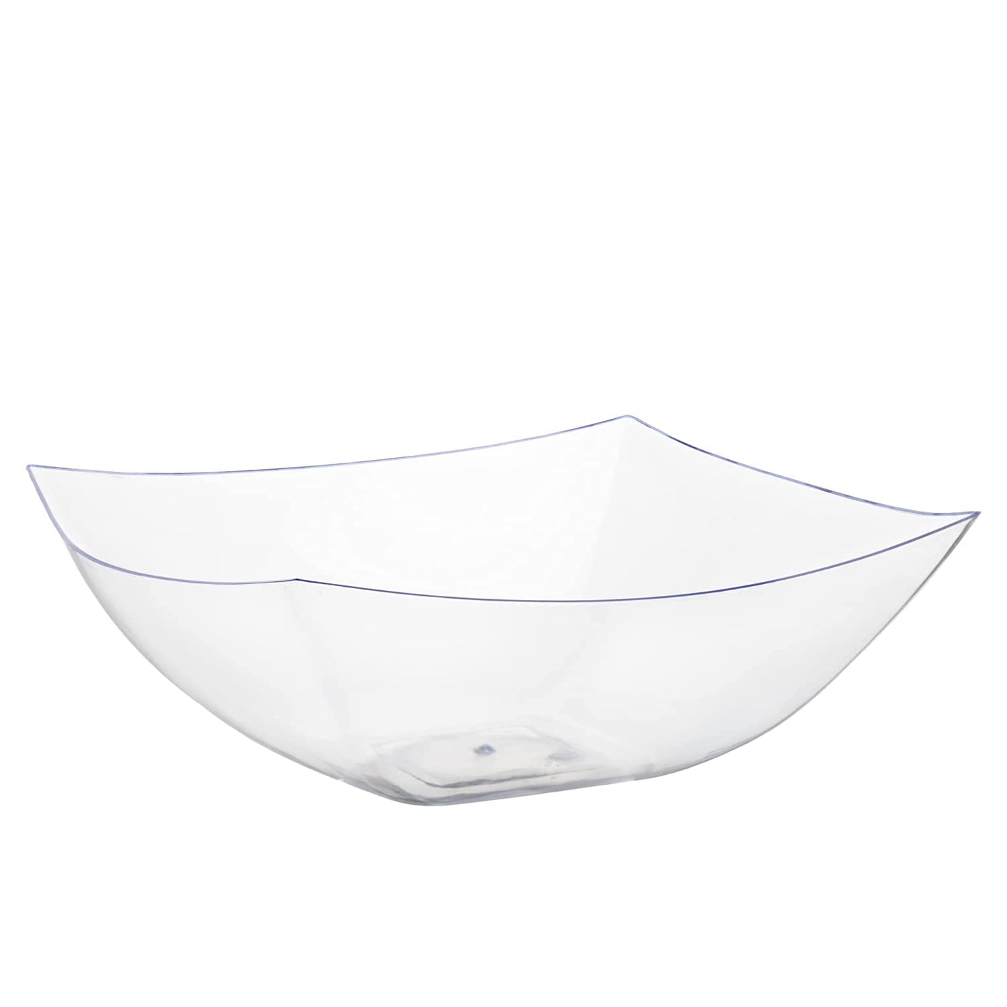 8 Oz. | Clear Square Plastic Serving Bowl | 96 Count