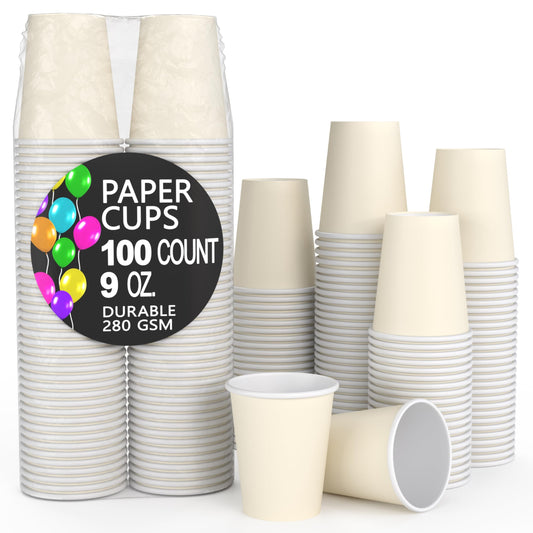 9 Oz. Ivory Paper Cups | Case of 1000