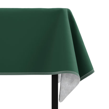 Dark Green Flannel Backed Table Cover 54 in. x 108 in.