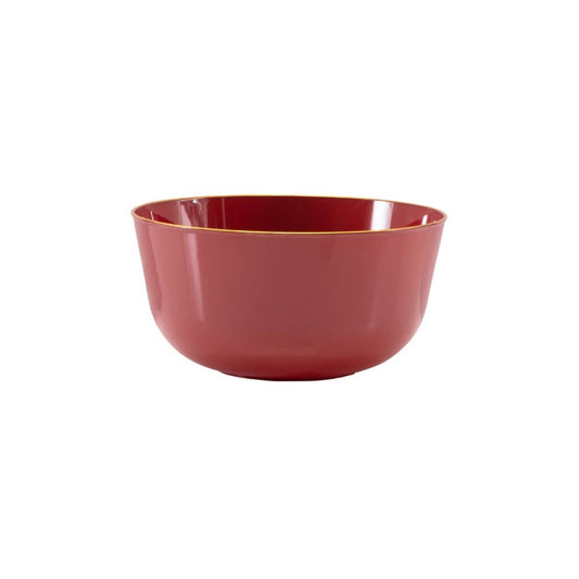 Classic Burgundy Design Plastic Bowls - 10 Ct.