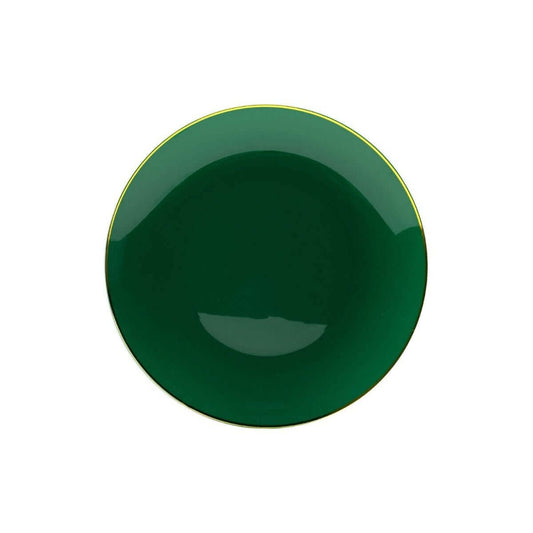 8" Classic Green Design Plates (10)