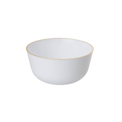 Classic Gold Design Plastic Bowls | 120 Count