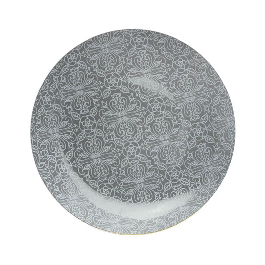 10" Ornamental Design Plastic Plates (10)