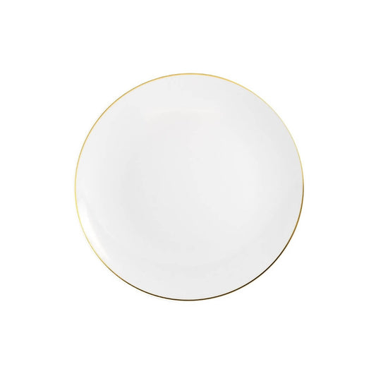 8 In. Classic Gold Design Plastic Plates | 120 Count