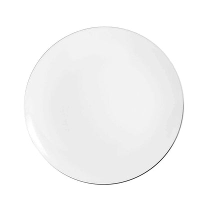 10 In. Classic Silver Design Plastic Plates | 120 Count