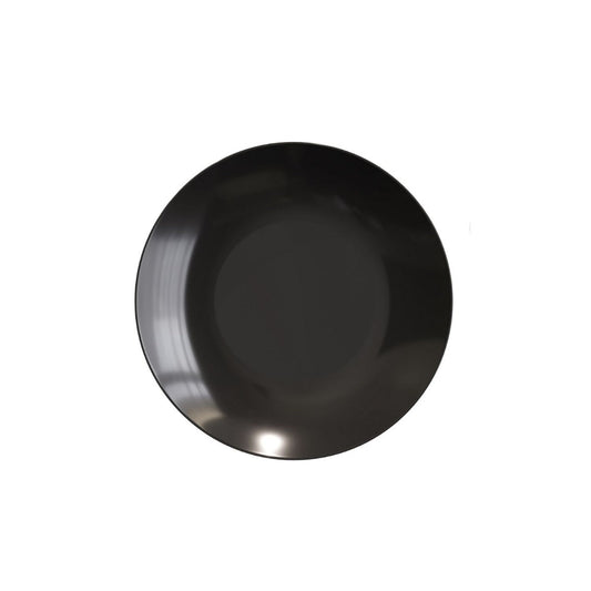 6" Trend Black Plastic Plates - 10 Ct.