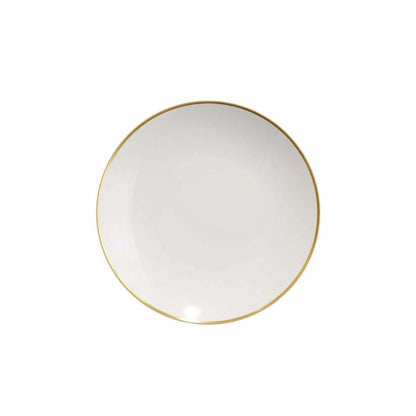 6 In. Classic Gold Design Plastic Plates | 120 Count