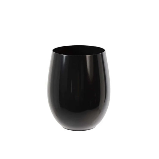 12 Oz. Black Wine Tumblers | 48 Count