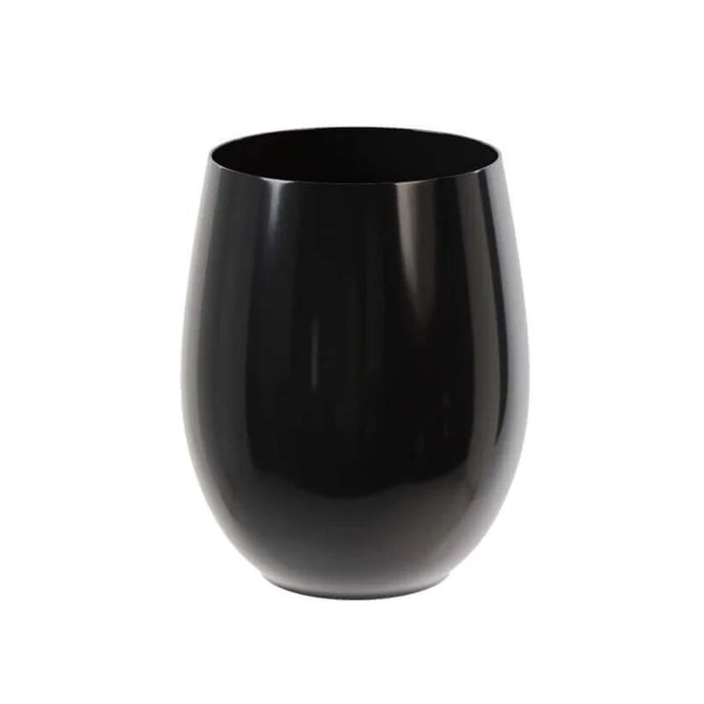 16 Oz. Black Wine Tumblers | 48 Count